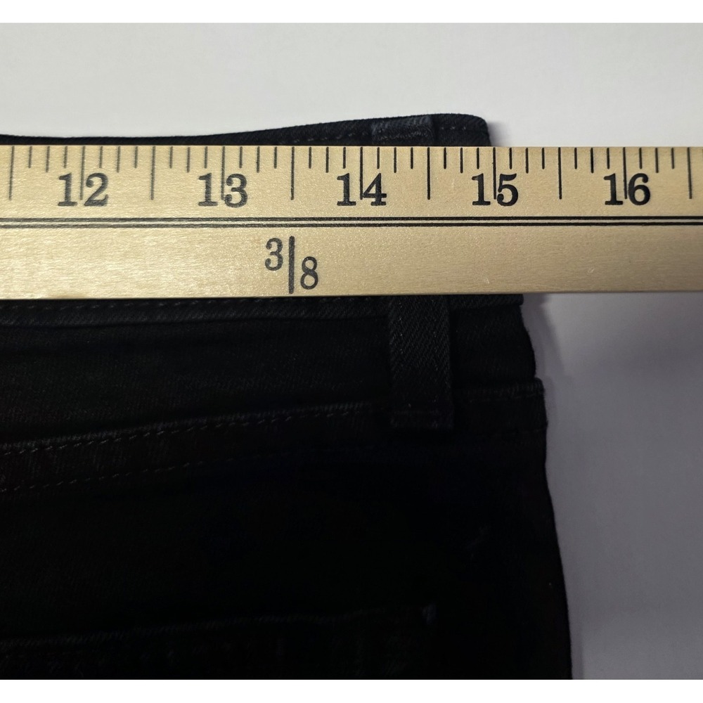 Paige Jeans Womens Size 28 Skyline Skinny Black Distressed Denim Jeans‎ Pants - Picture 11 of 14